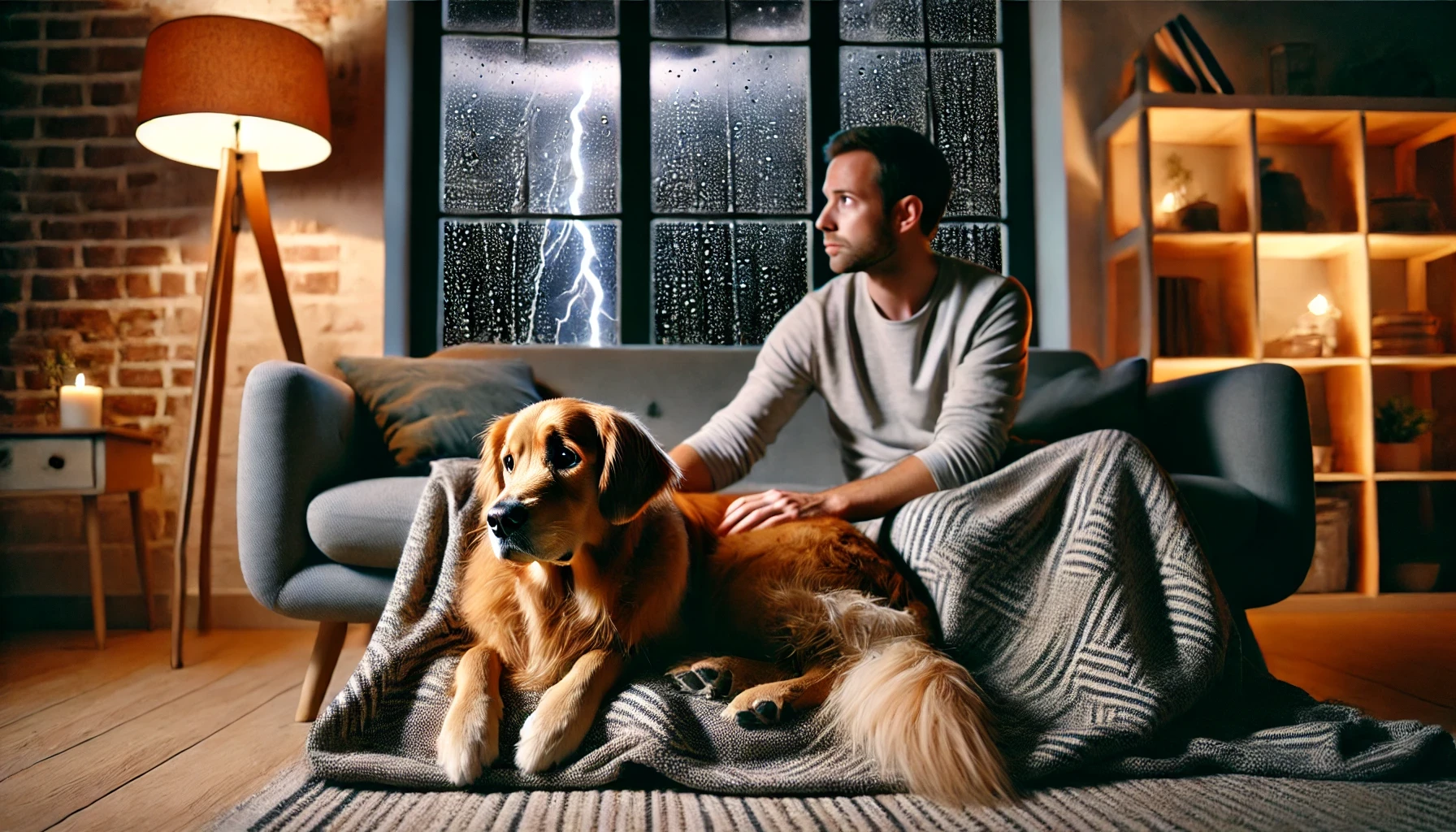 what-are-the-best-calming-techniques-for-a-2-year-old-golden-retriever-afraid-of-thunderstorms